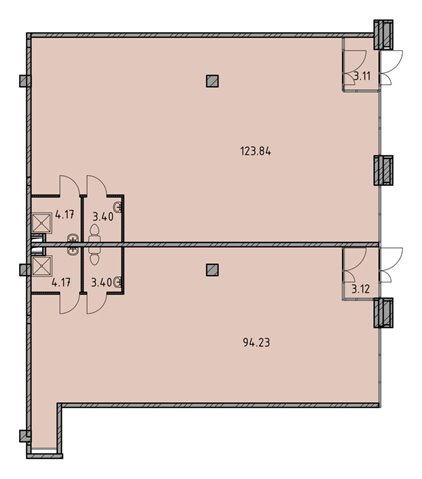 Аренда торгового (универсального) помещения, в новом ЖК - 45-241 м2