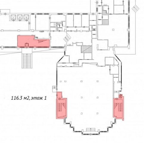 Аренда универсального помещения под кафе-ресторан, клуб, магазин, шоу-рум, офис крупной компании - 1218 м2