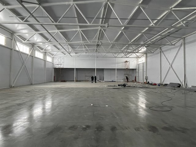 Аренда нового склада 1300 кв м с пандусом