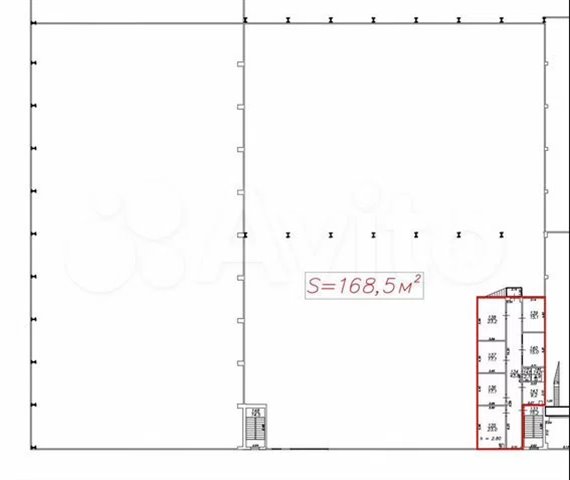 Аренда производственного помещения 4320 м² с кран-балкой 35 тонн