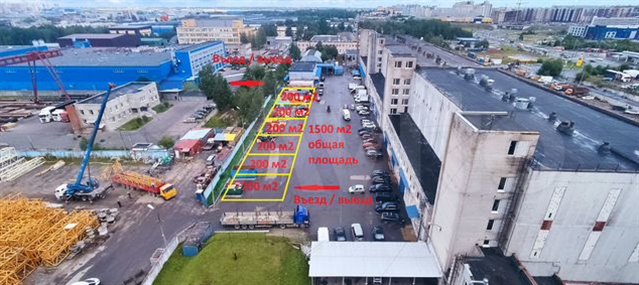 Аренда новых складов класса В от 200 м² до 1500 м² в городе