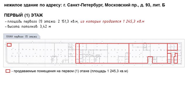 Продажа помещений сворбодного назначения в Объекте культурного наследия (ОКН) в Московском районе