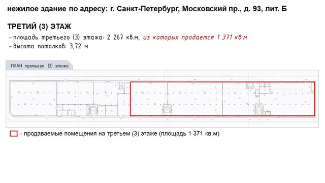 Продажа помещений сворбодного назначения в Объекте культурного наследия (ОКН) в Московском районе