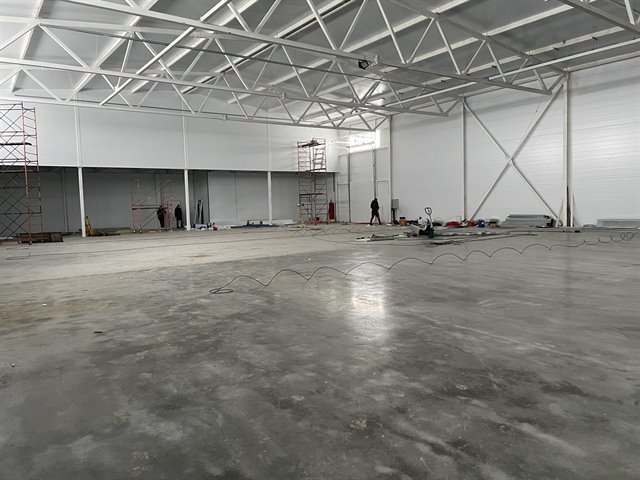 Аренда части нового склада 600 м² c пандусом