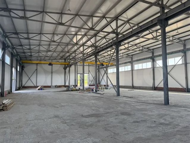Аренда отапливаемого ангара под склад-производство 1140 м² с кран-балками