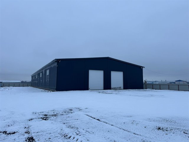 Аренда теплого ангара от 720 м² до 1440 м² на земельном участке 11,5 га