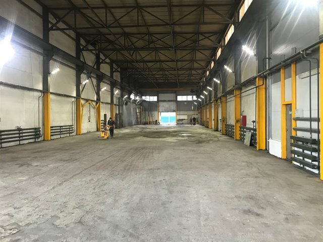 Аренда производственного цеха 1292 м² с двумя кран-балками на 5 т