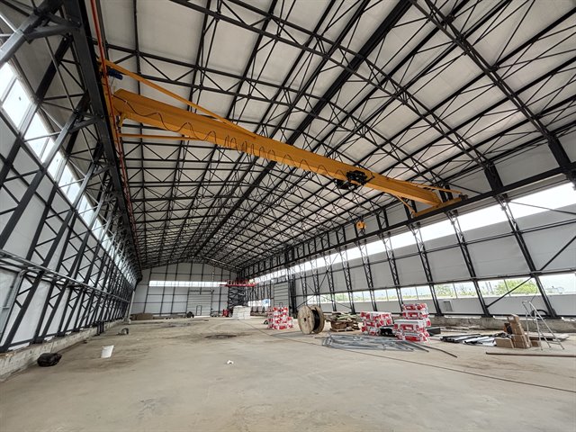 Аренда теплого помещения под склад/производство 1500 м² с кран-балкой 10т